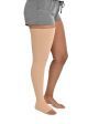 Jobst Relax thigh high nighttime compression garment (beige color)