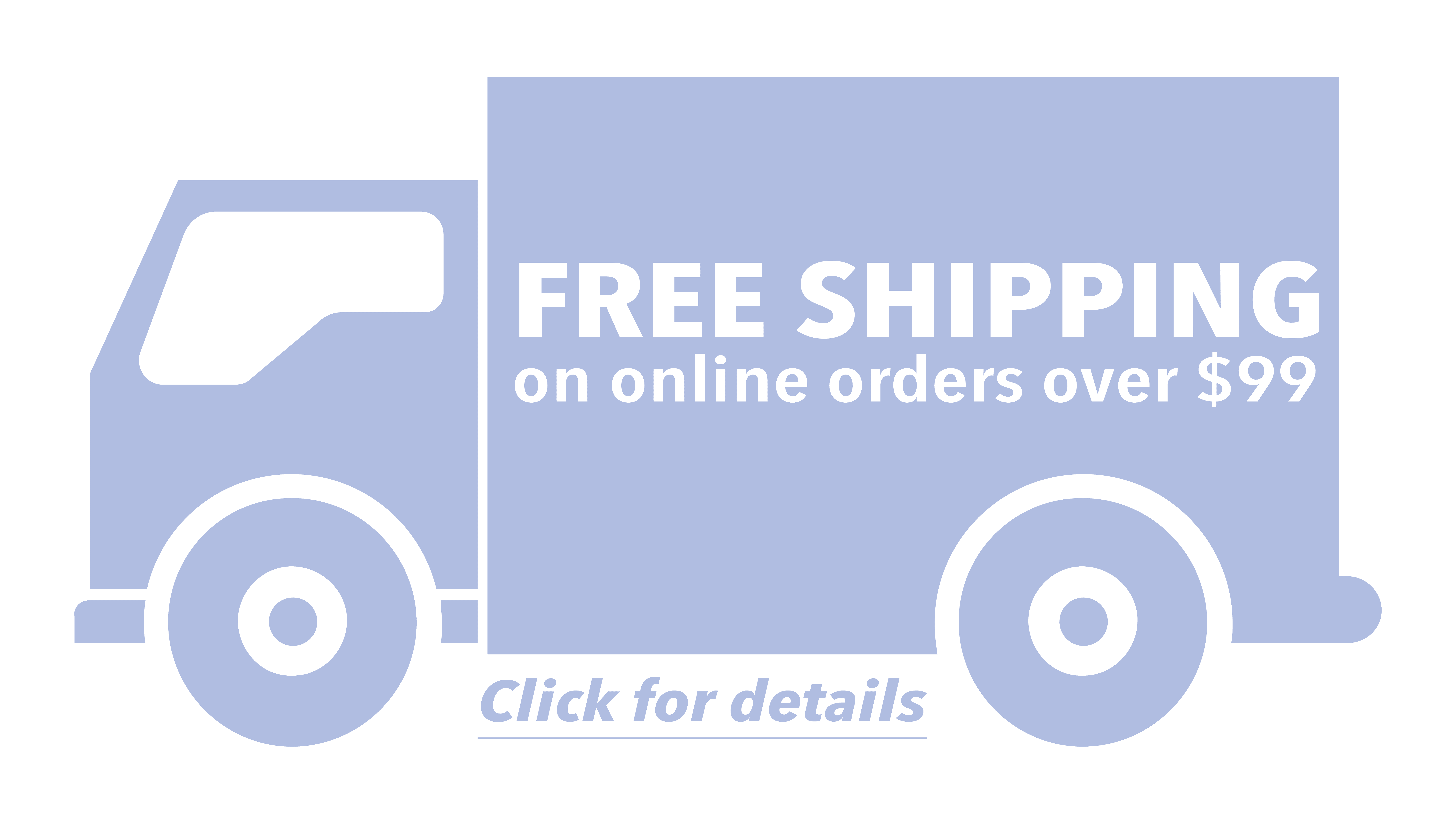 Free Shipping on on-line orders over $99
